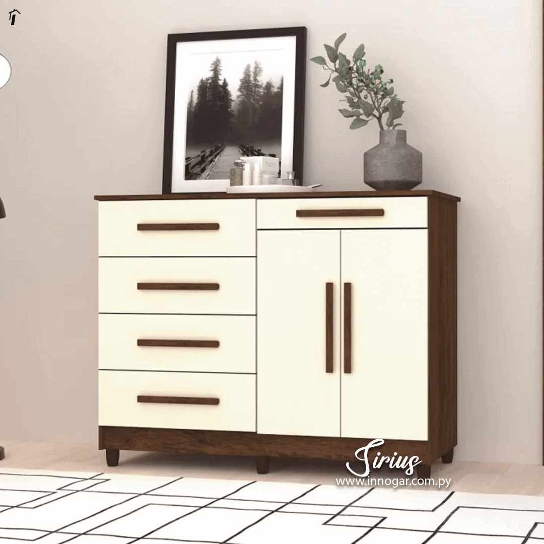 Comoda Sirius Imbuia Champagne