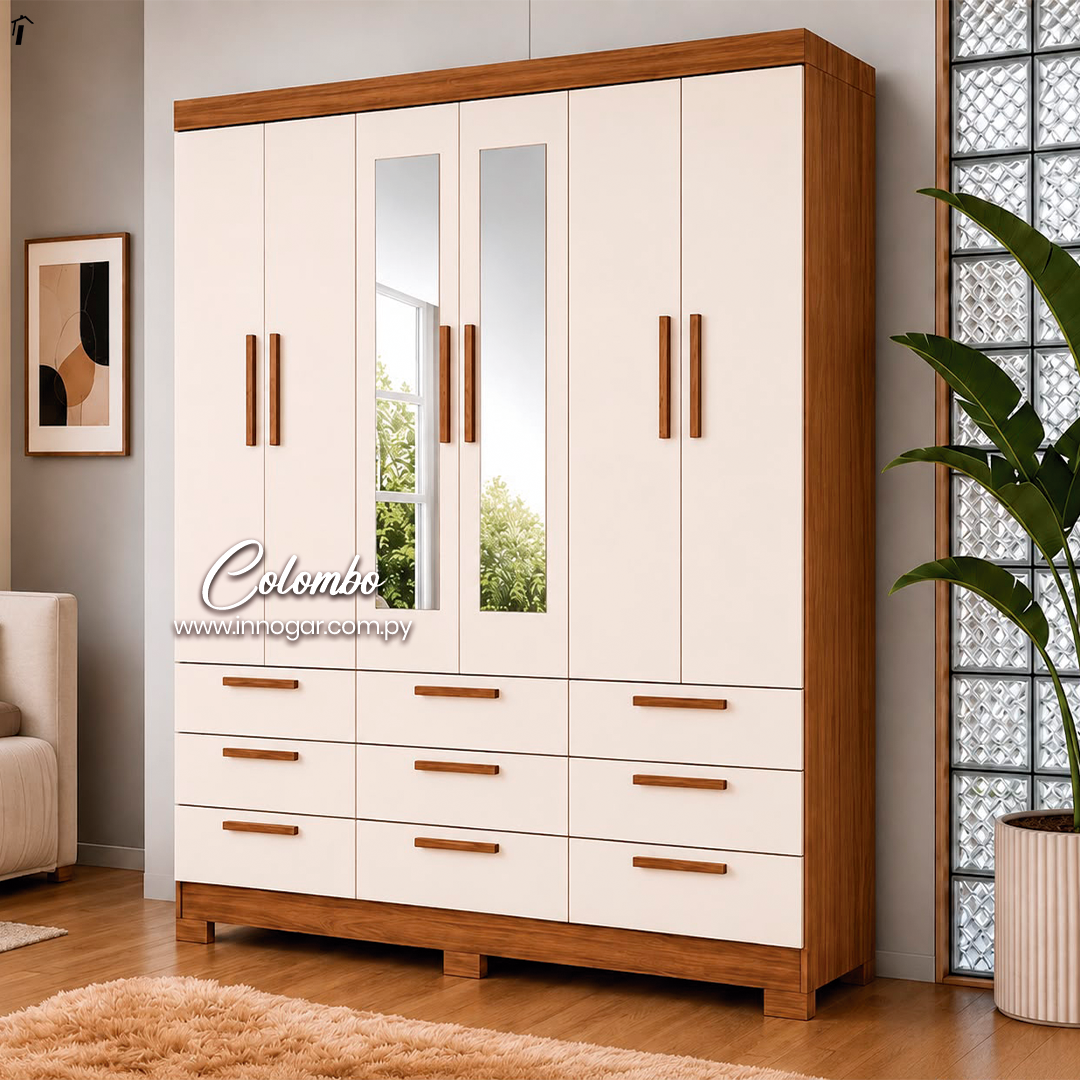Ropero Colombo 6.9 con Espejo Jatoba Arena