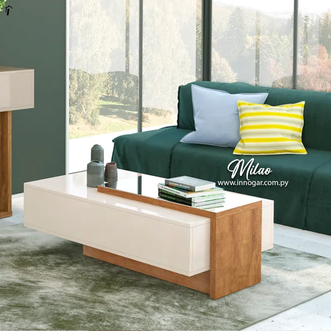 Mesa Centro Milao Off White Freijo
