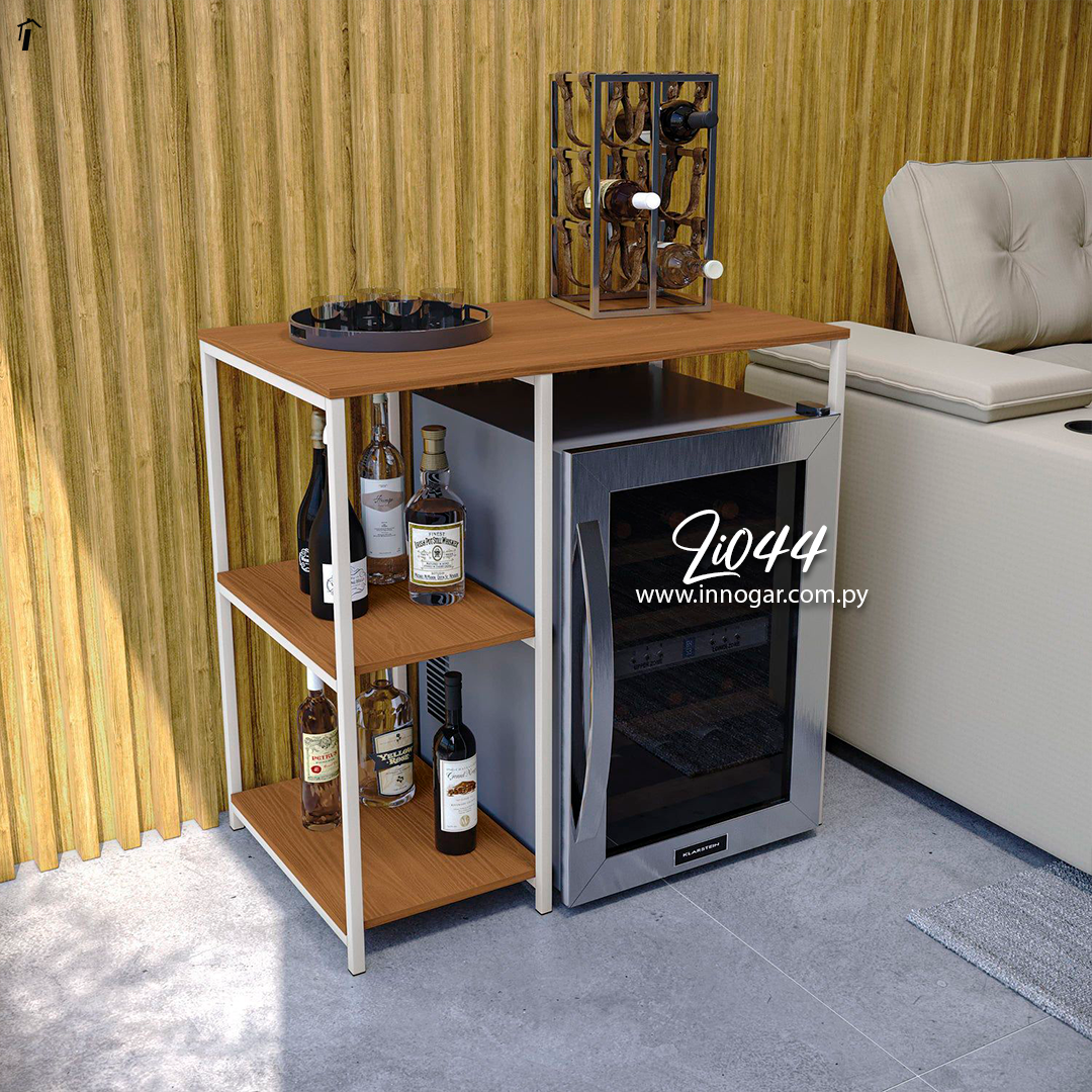 Gabinete para Botella L1044 Canela Blanco