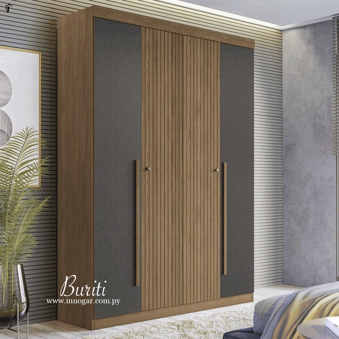 Ropero Buriti 4P / Jatoba Grafito