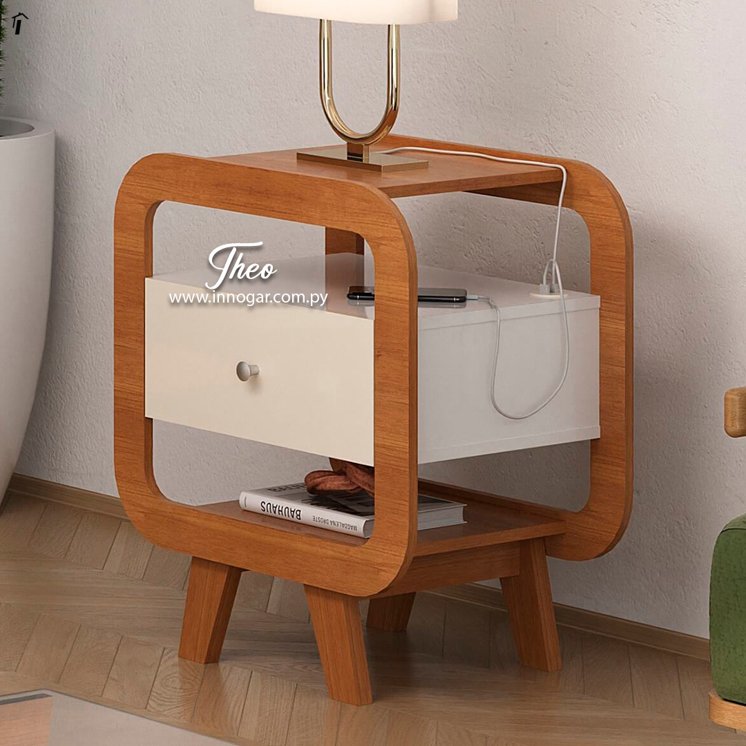 Mesa Lateral Theo Cerezo Off White 