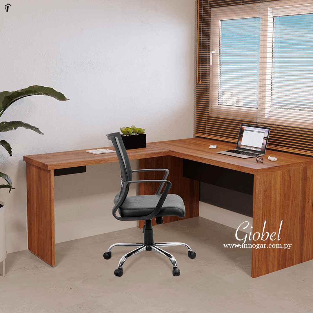 Conj de Mesa Giobel Izquierdo / Noce Negro