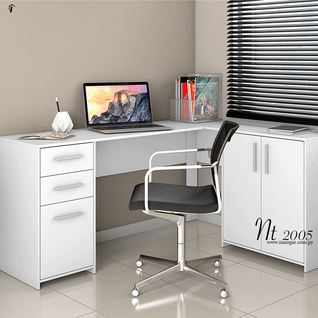 Mesa Office Canto NT2005 / Blanco