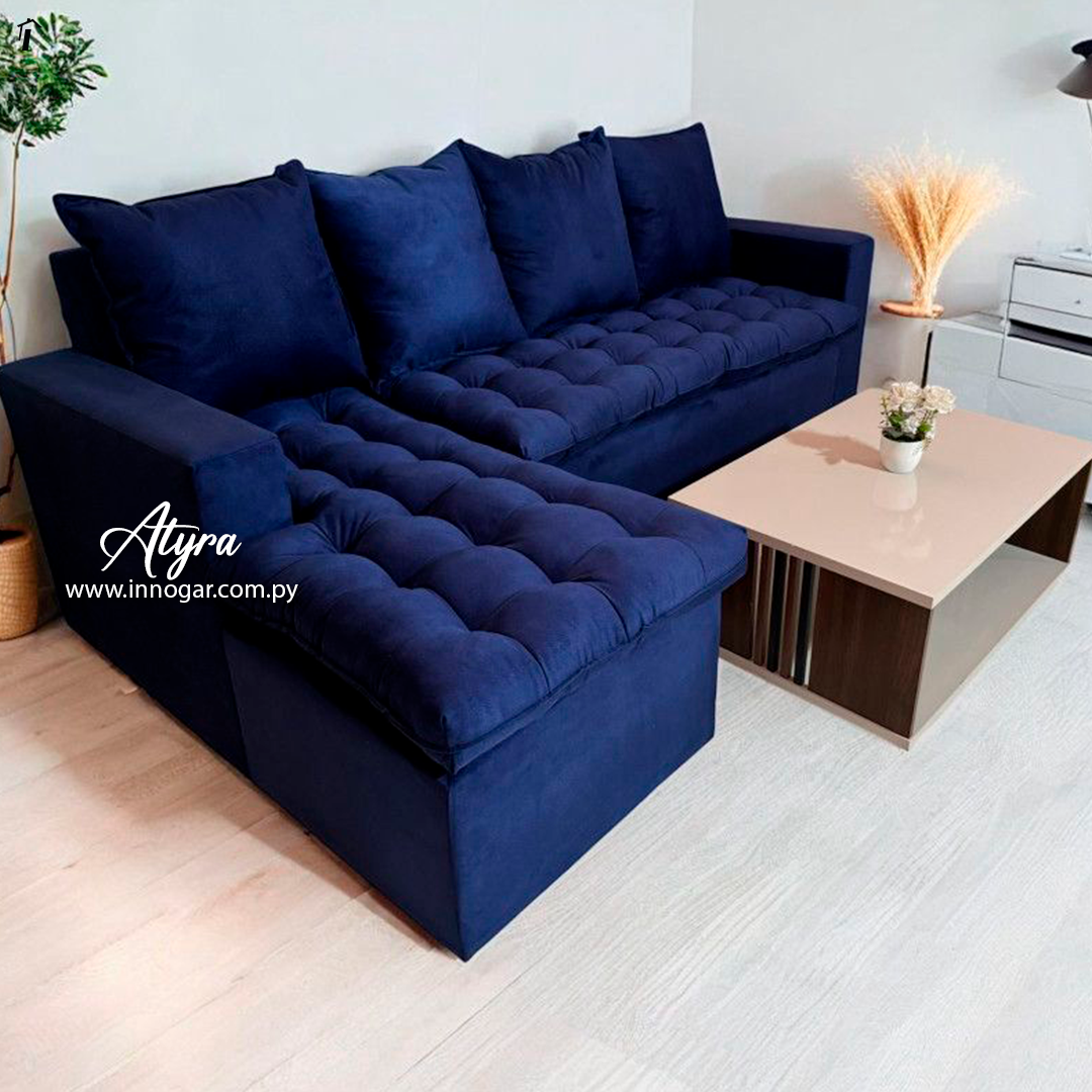 Sofa Atyra 3 + Chaise Azul 