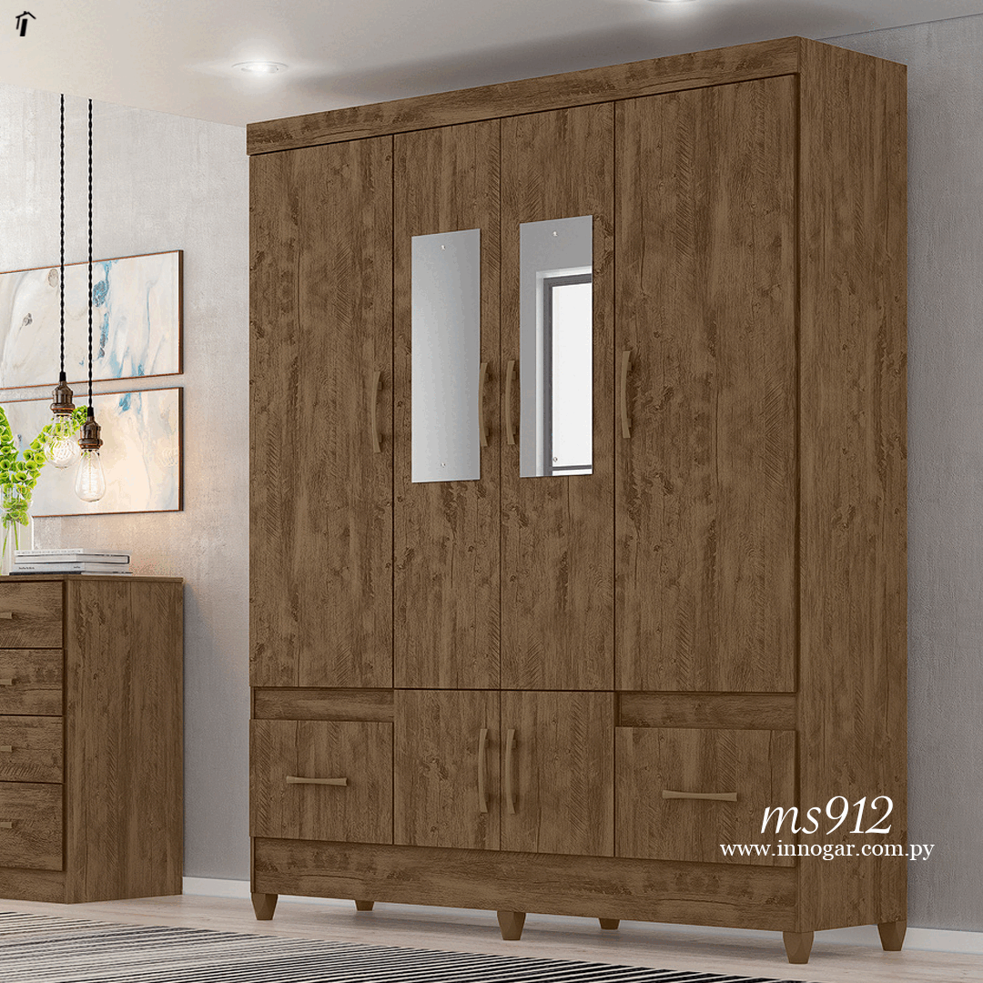 Ropero MS912 - Castaño 