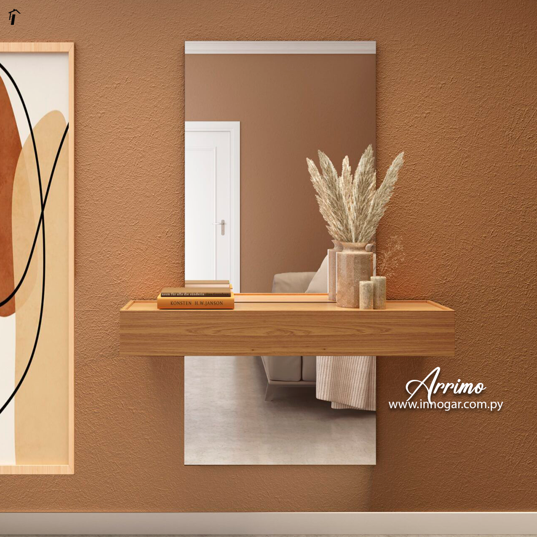 Espejo con cajón Arrimo 110cm Freijo