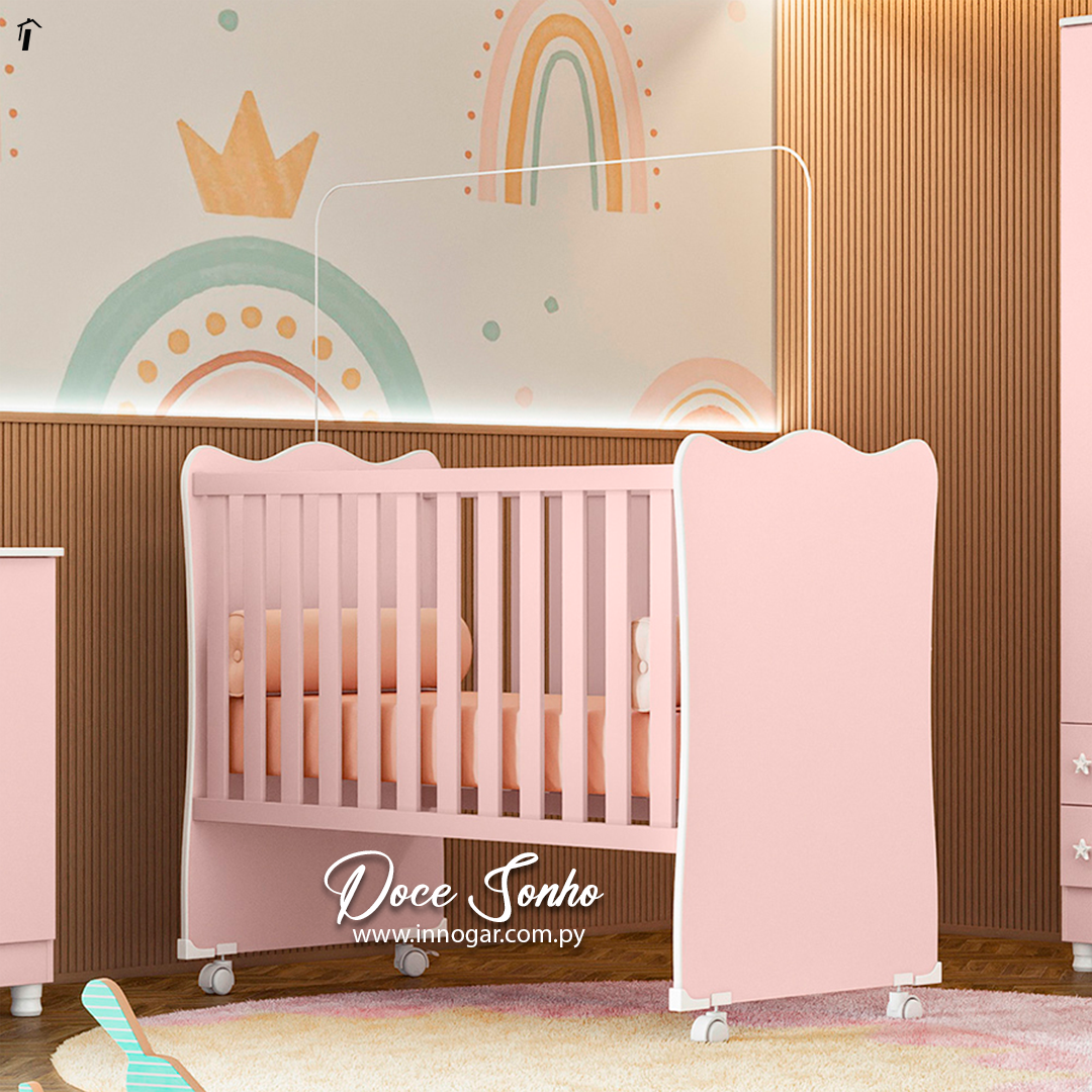 Cuna Doce Sonho Rosa Blanco