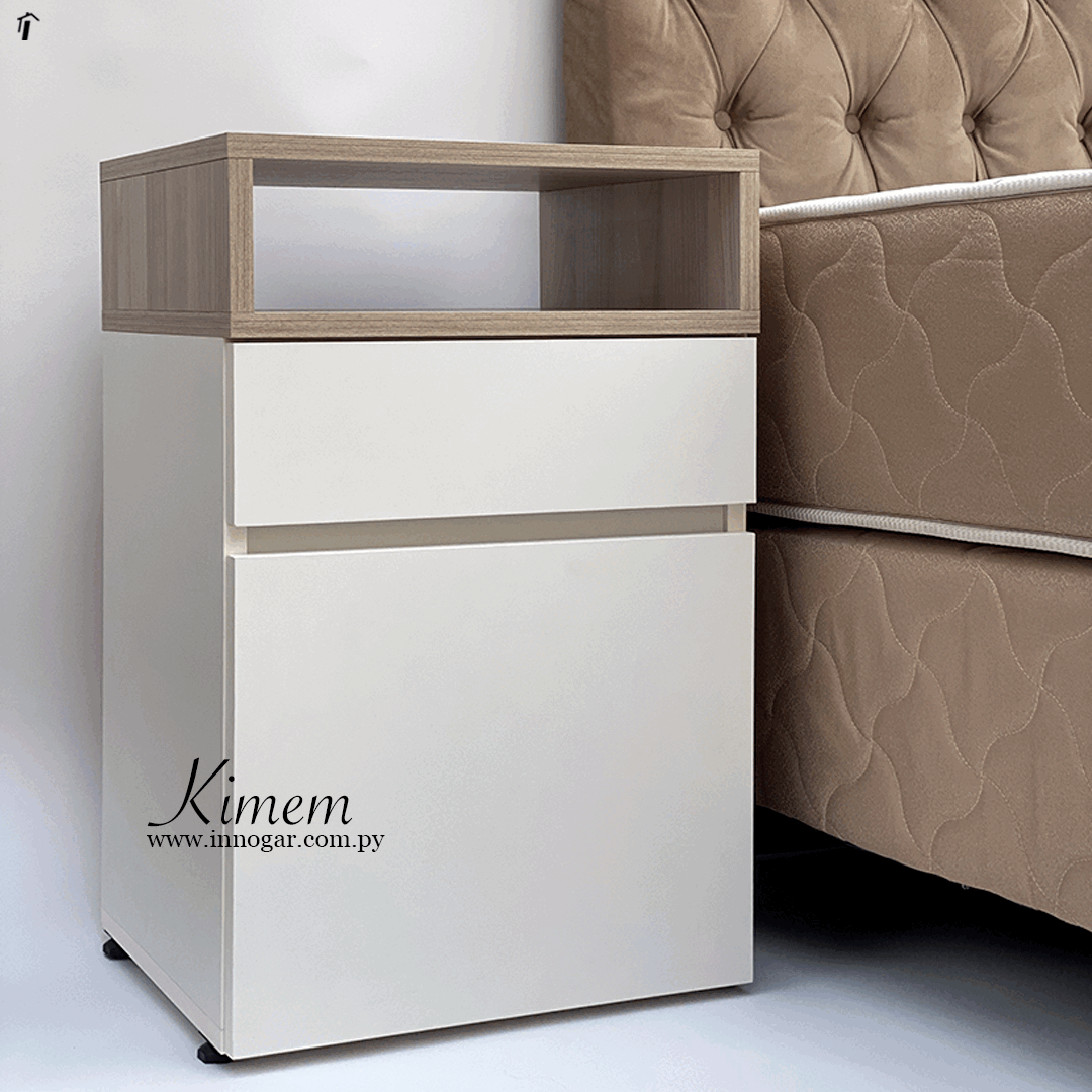 Mesa de luz Kimem / Off white nacre 