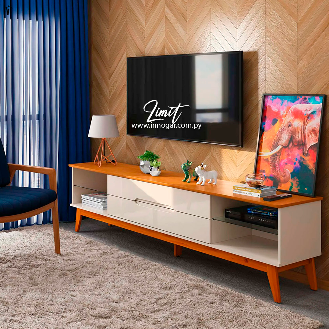 Rack para TV Limit Off White Nature