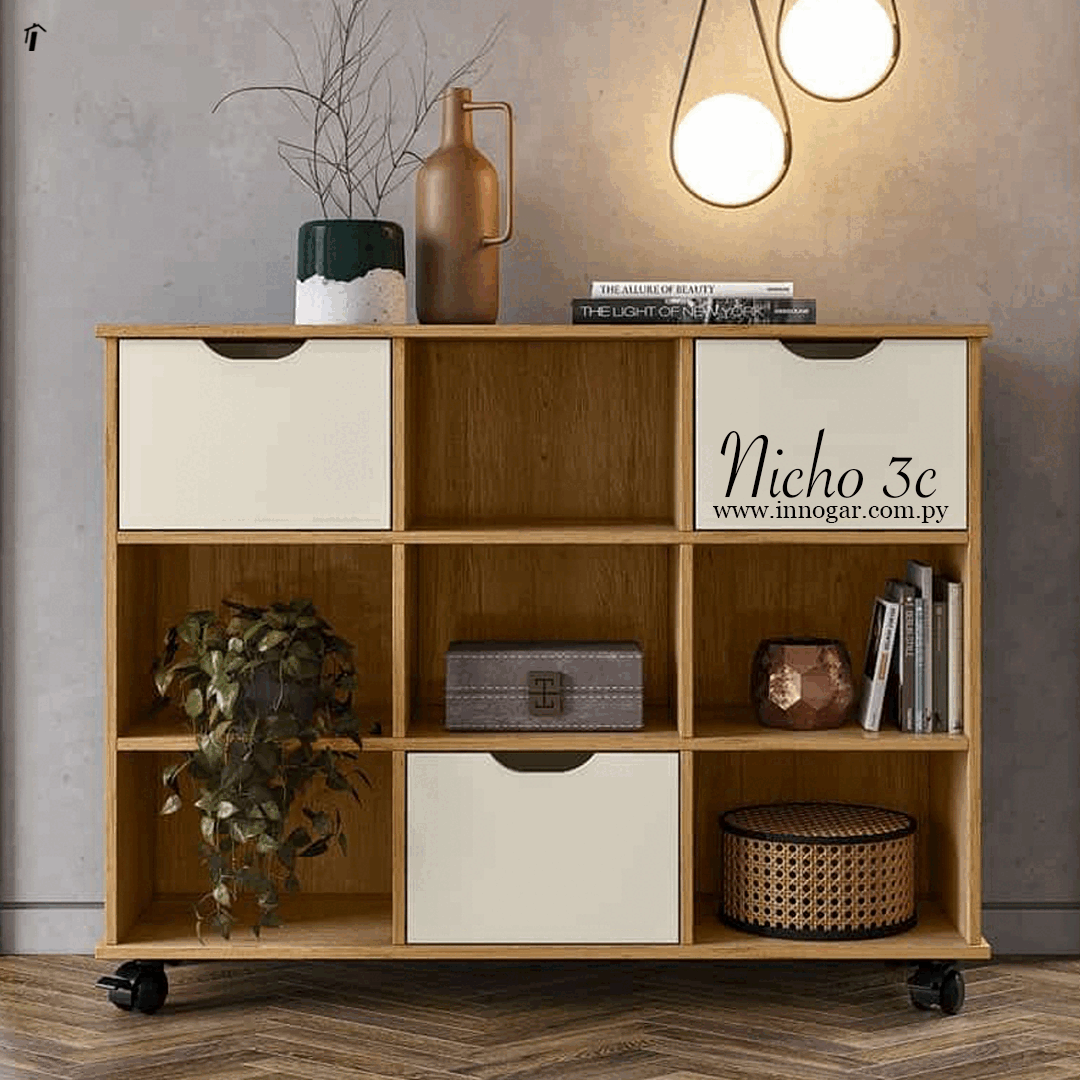 Nicho 3 Cajones / Freijo Off White
