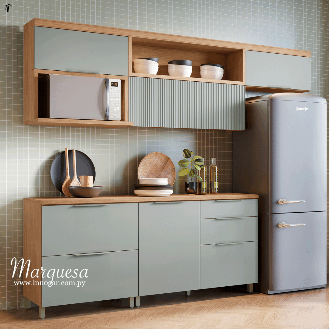 Conj. Modulado Kit Cocina Marquesa / Nature Verde