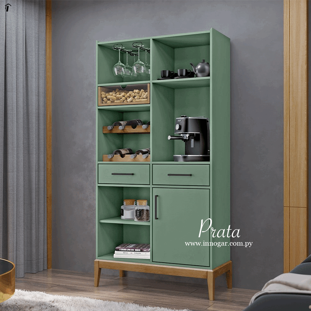 Cristalera Prata Milao / Verde - Freijó