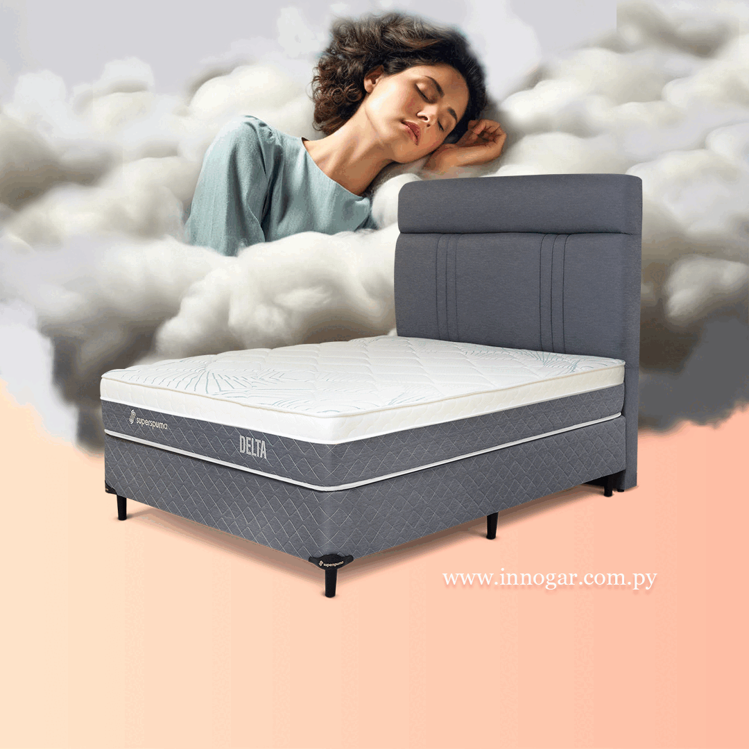 Cama Delta Gris 1,60