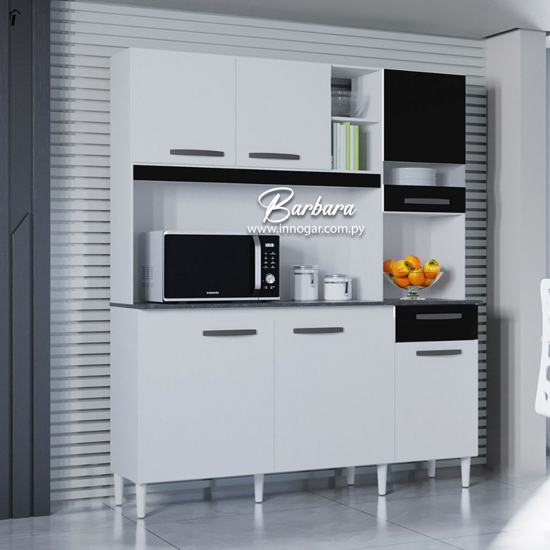 Kit Cocina Barbara Blanco Preto