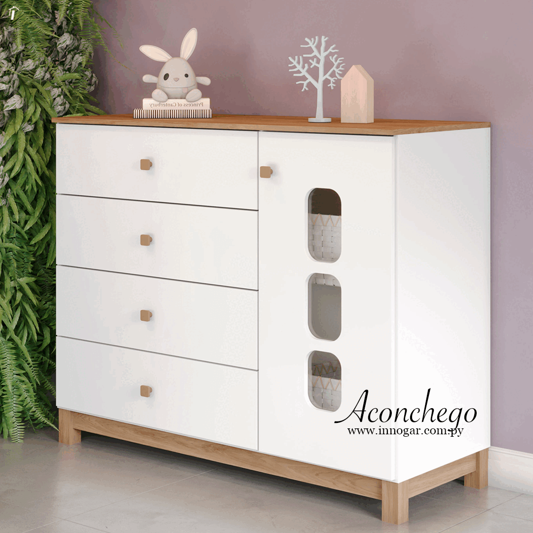 Cómoda Aconchego / Blanco Jequitiba