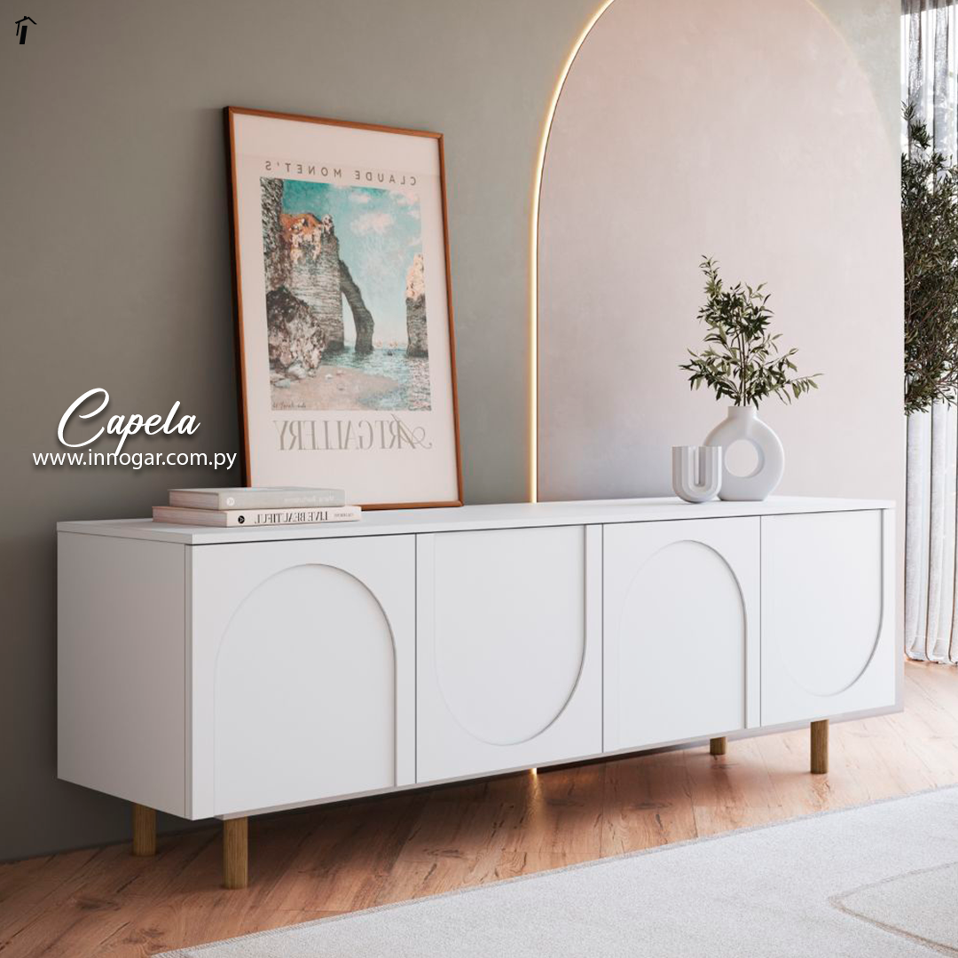 Rack para TV Capela Blanco Blanco