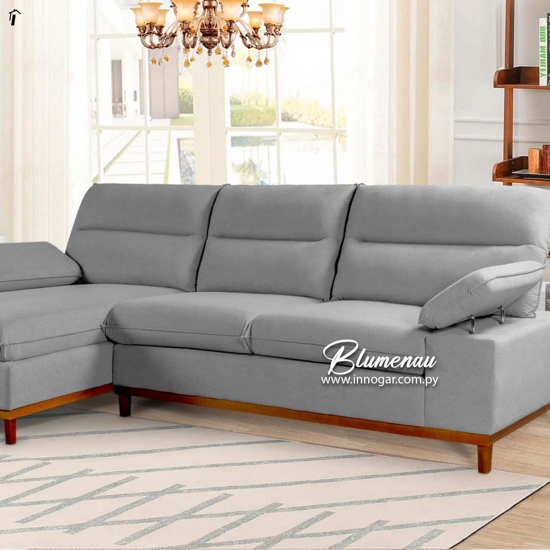 Sofa Hellen Blumenau Cinza 