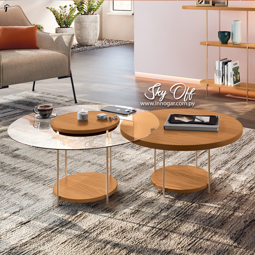 Conjunto de Mesas Centro Sky Off / Cinamomo