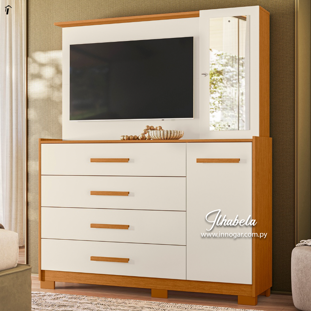 Comoda Ilhabela Cinamomo / Off White
