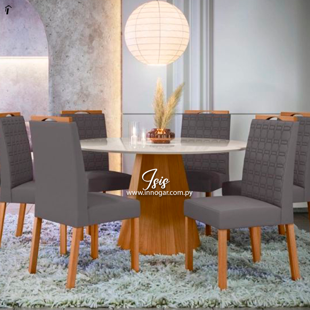 Juego de Comedor Isis Ype Off White 