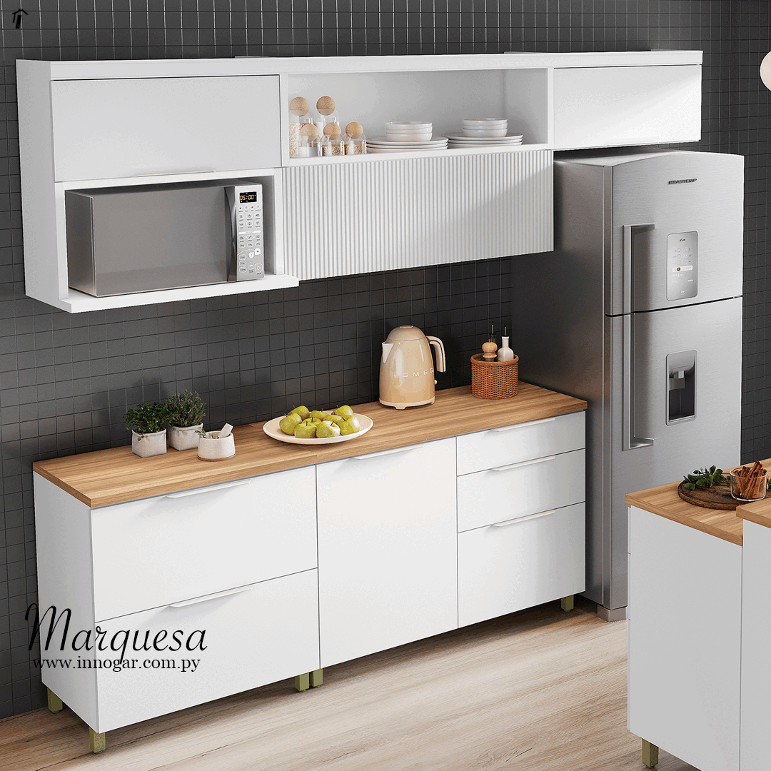 Conj. Modulado Kit Cocina Marquesa / Blanco