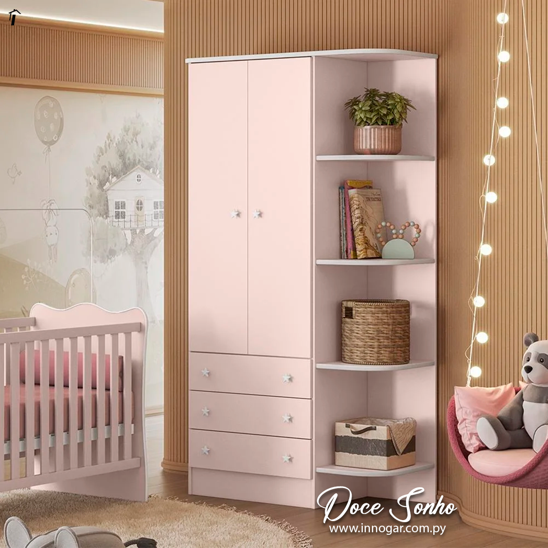 Ropero Doce Sonho Rosa Blanco