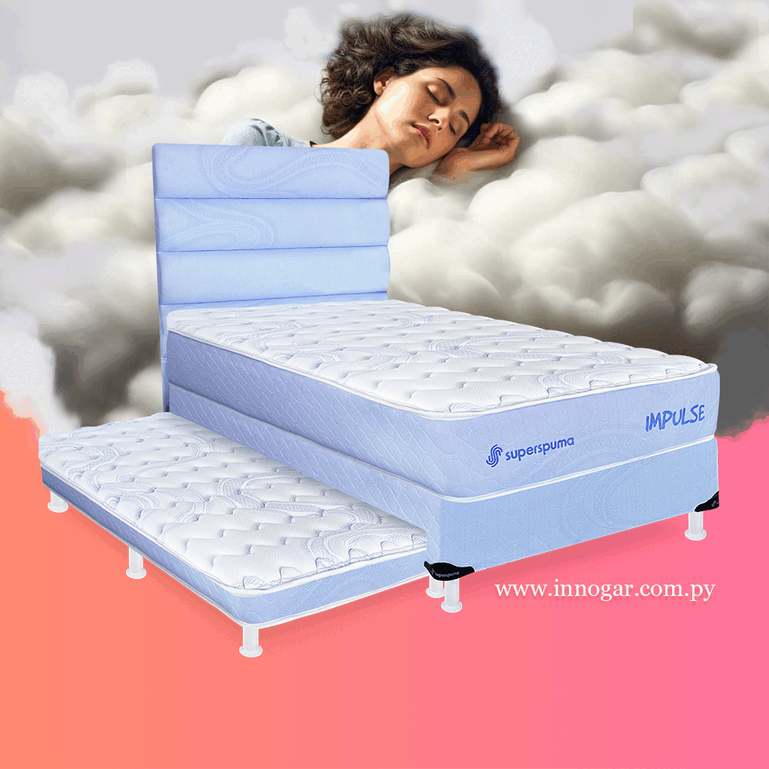 Cama Impulse Base Auxiliar Azul 1,00