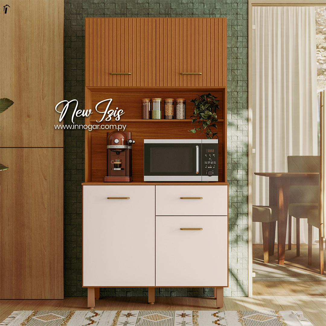 Kit Cocina Izis Freijo Ripado Off Acetinado