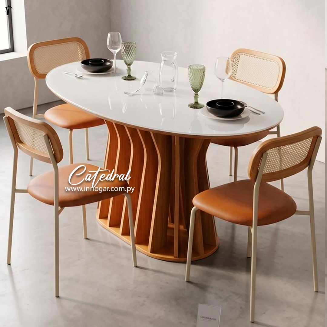 Juego de Comedor Catedral Off White 