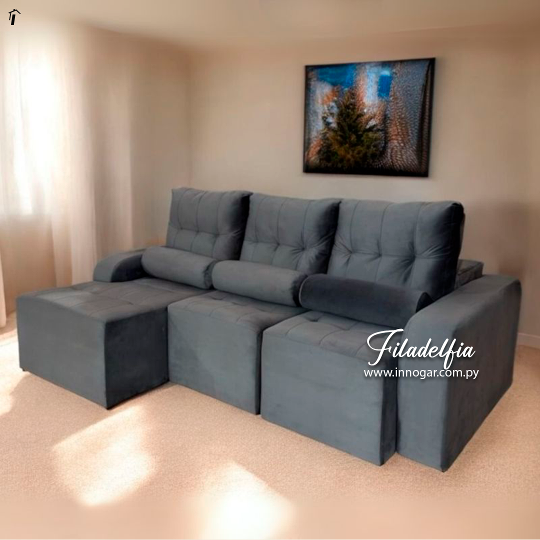 Sofa retractil Filadelfia Griș