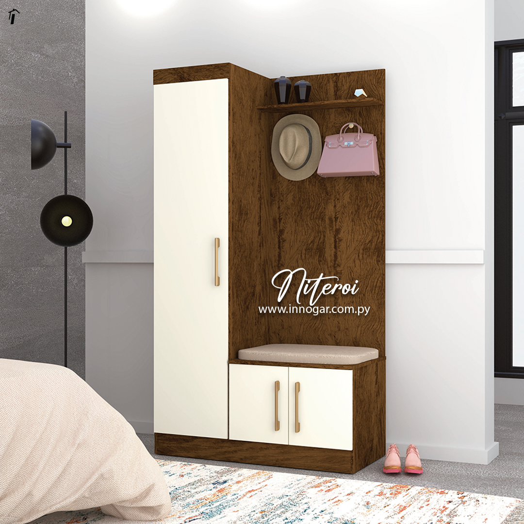 Ropero con Comoda Niteroi Imbuia Champagne