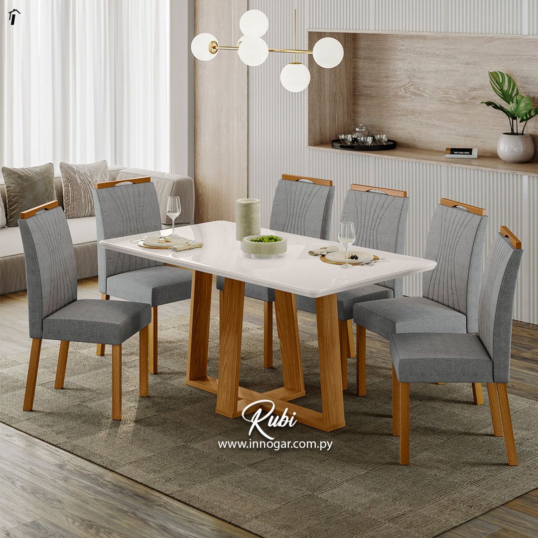 Juego de Comedor Rubi 6 Sillas