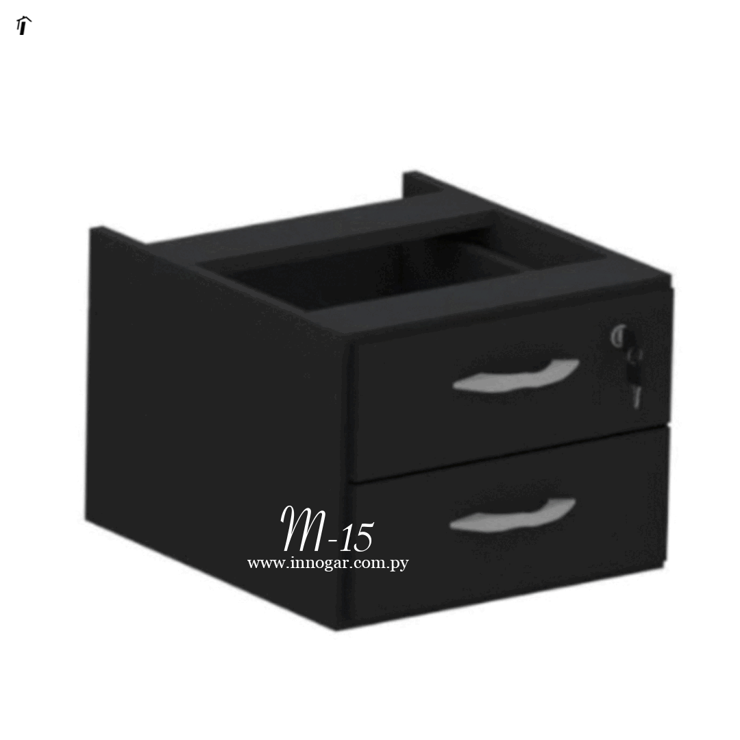 Cajonera Suspenso M15 / Negro