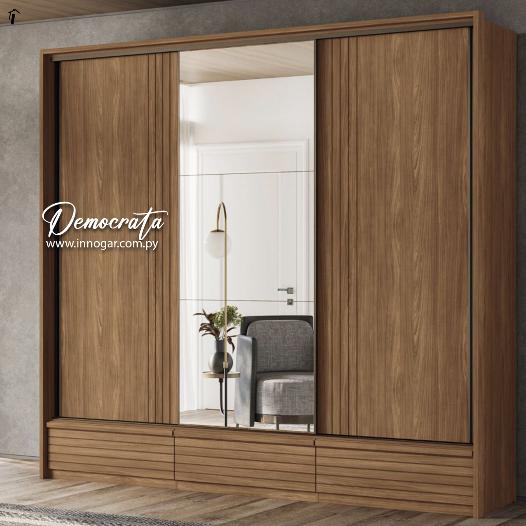 Ropero Democrata 3P Jatoba / Jatoba