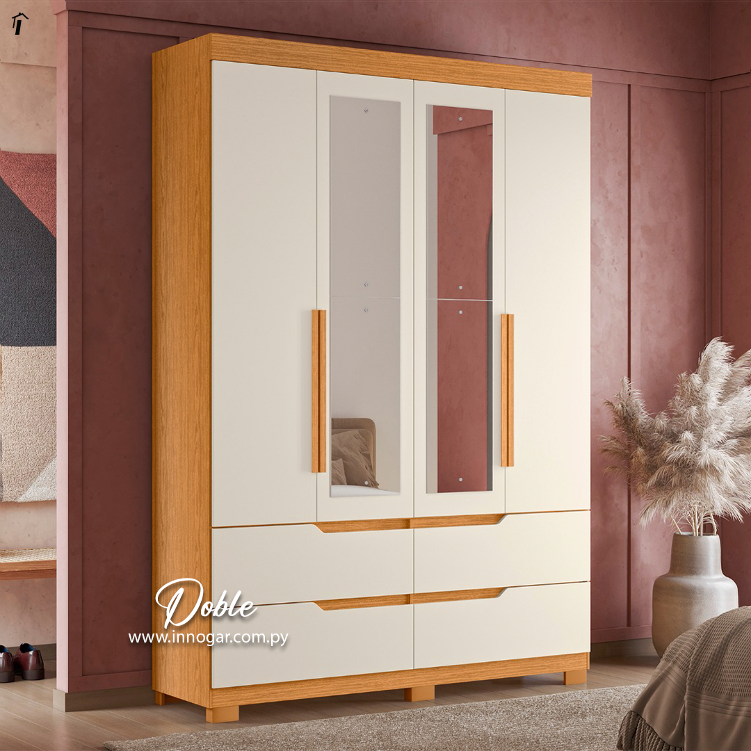 Ropero Doble / Cinamomo Off White