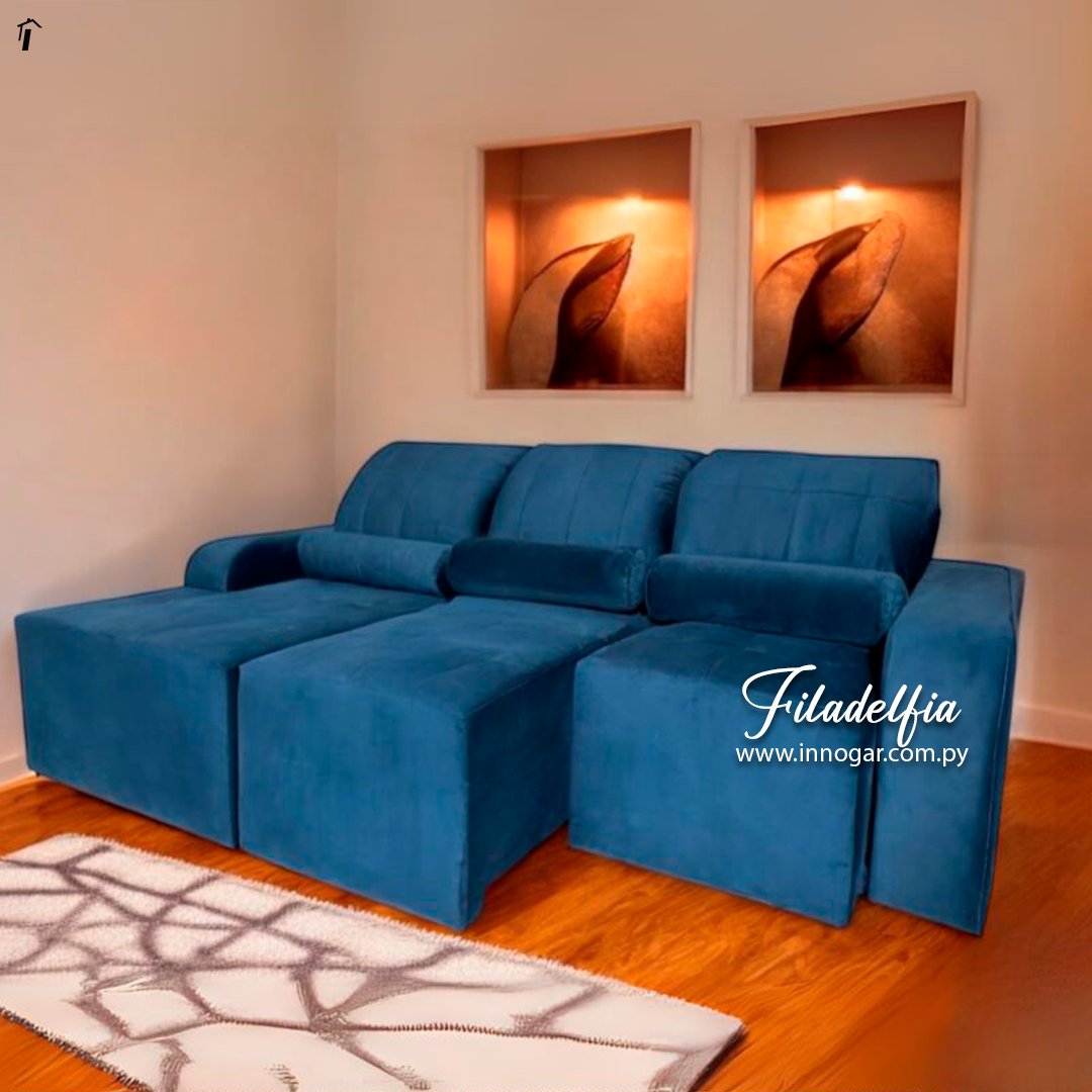Sofa retractil Filadelfia Azul 