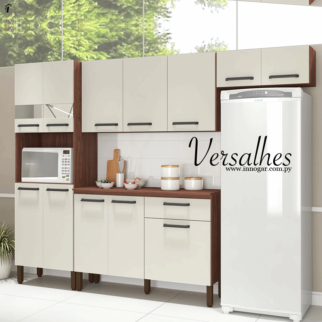 Kit de Cocina Versalhes / Nogueira - Off White