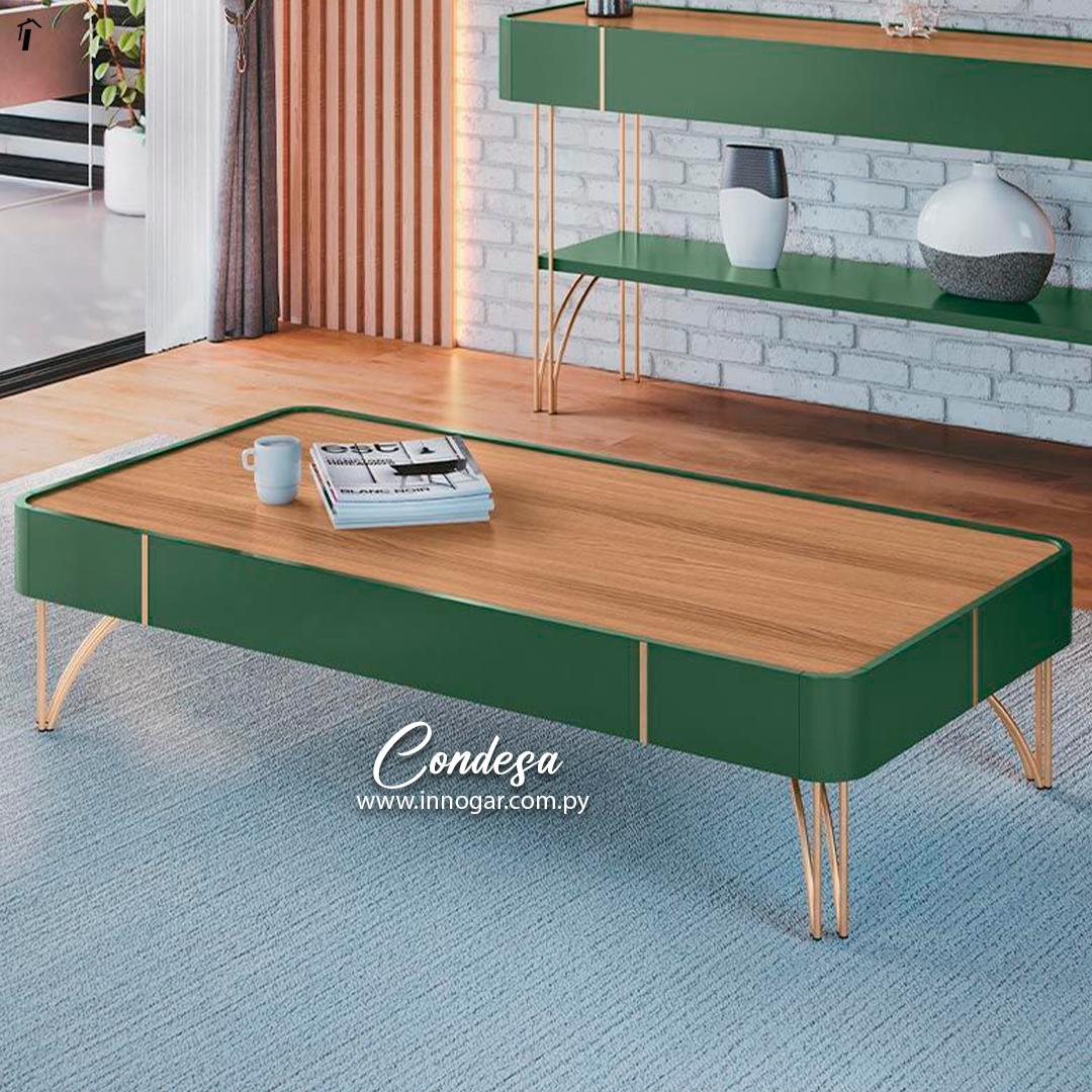 Mesa Centro Condesa Verde Freijo