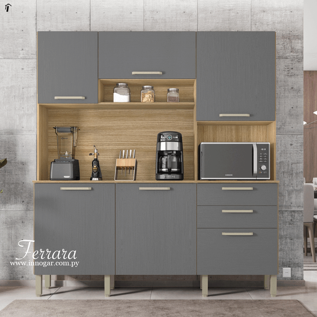 Kit Cocina Ferrara / Freijo Gris