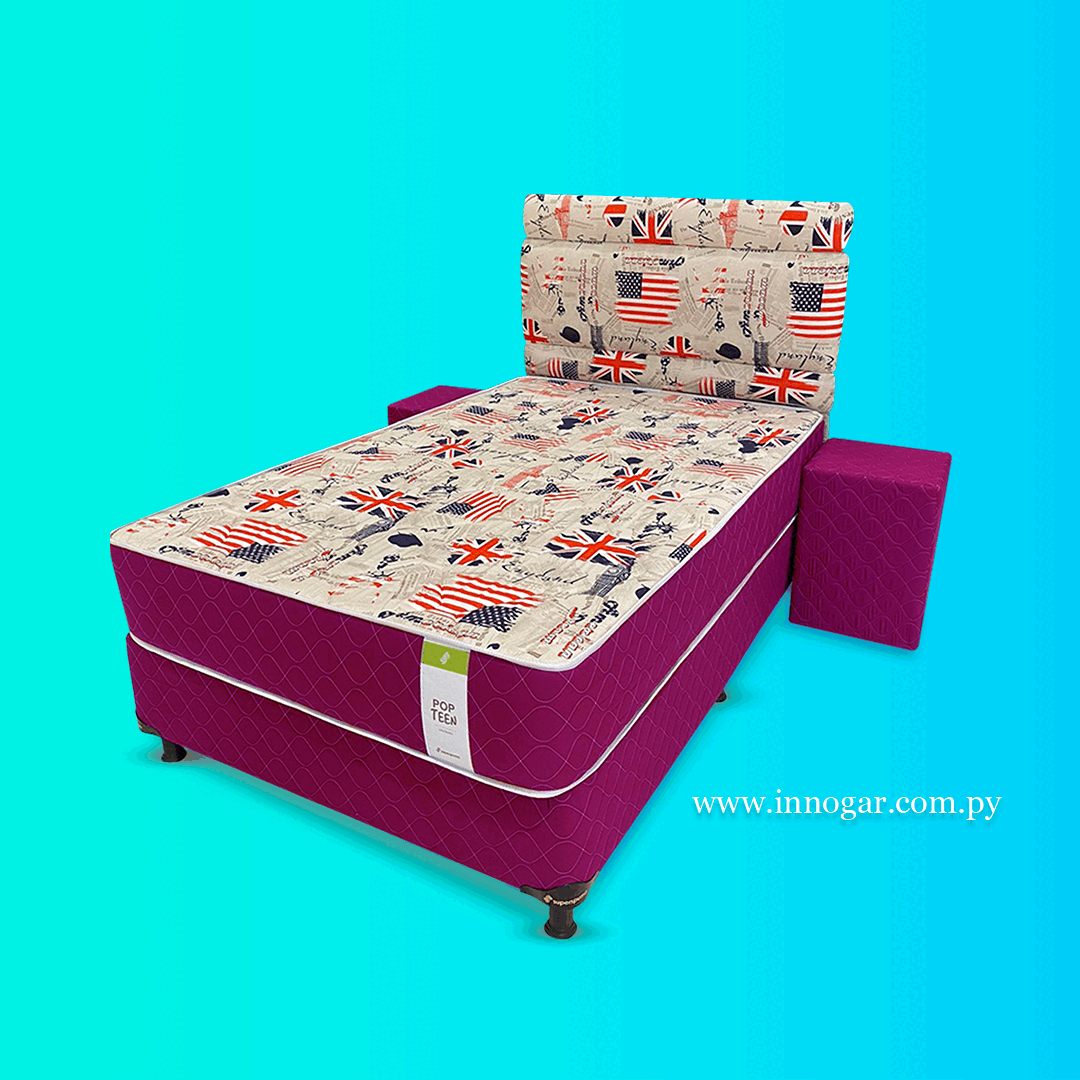 Cama Pop Teen Rojo 1,00