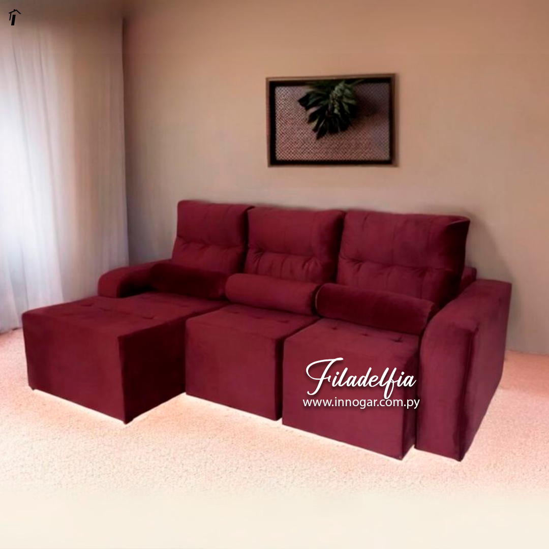 Sofa retractil Filadelfia Rojo 