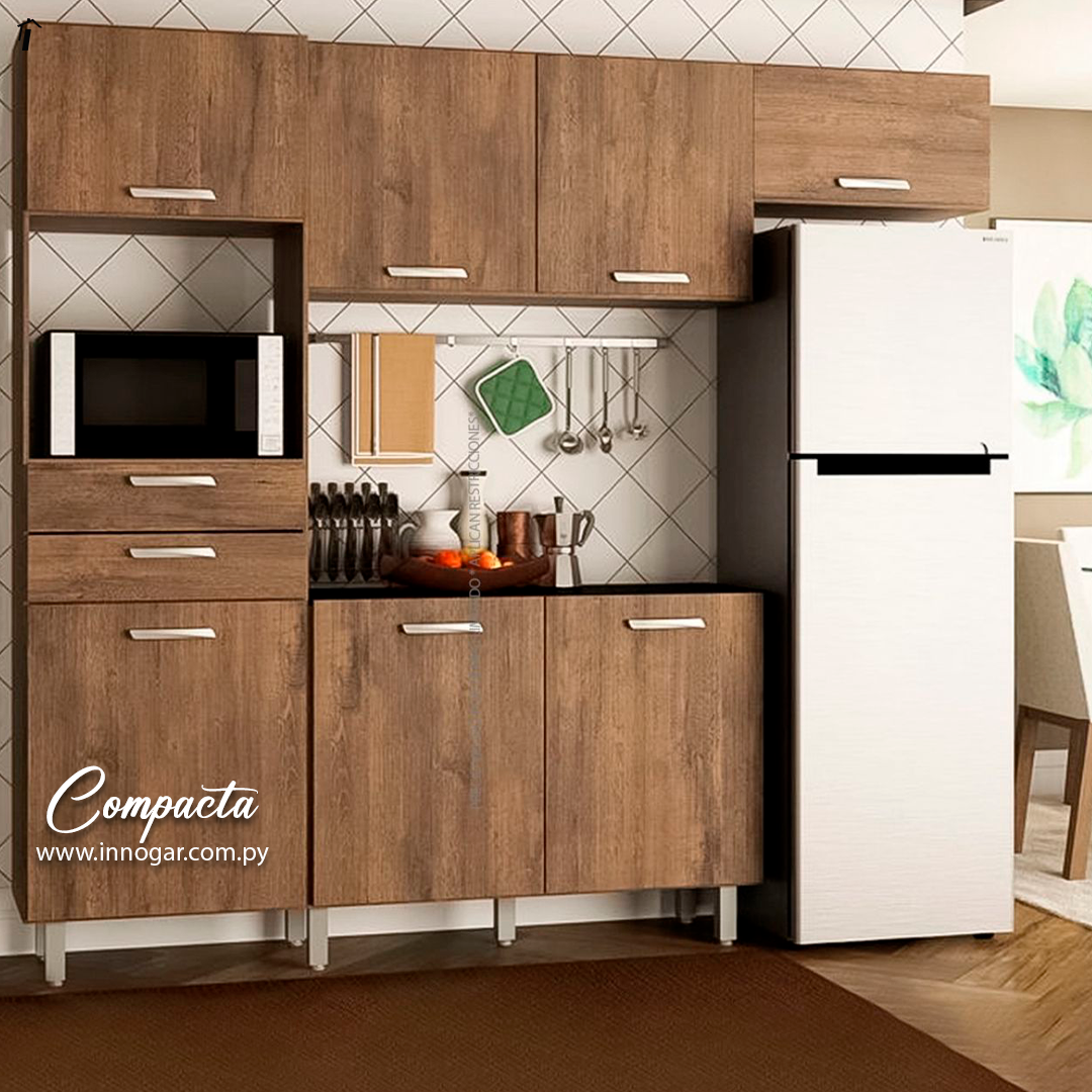 Kit Cocina Compacta Carvalho 