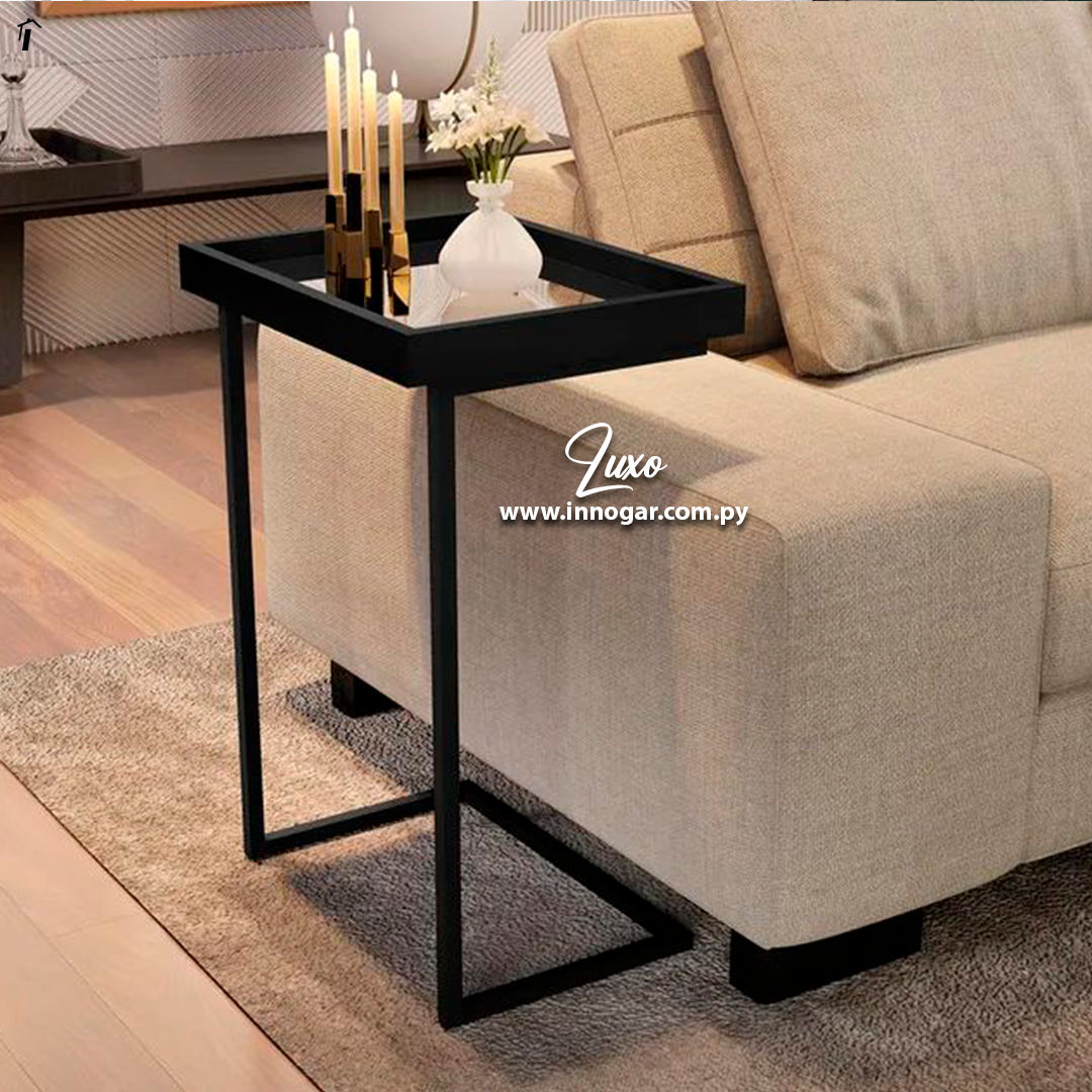 Mesa Lateral Luxo Negro