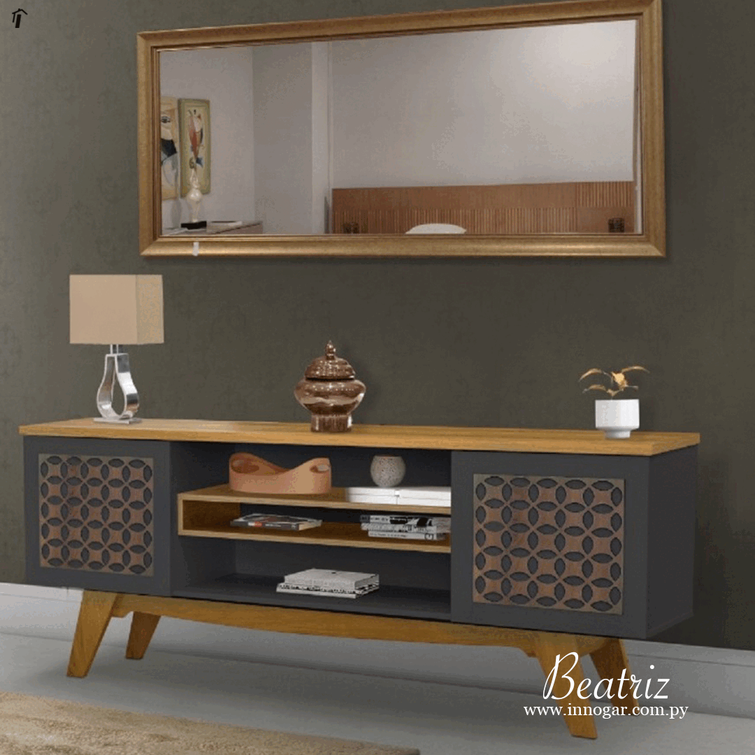 Rack Beatriz / Miel titanio