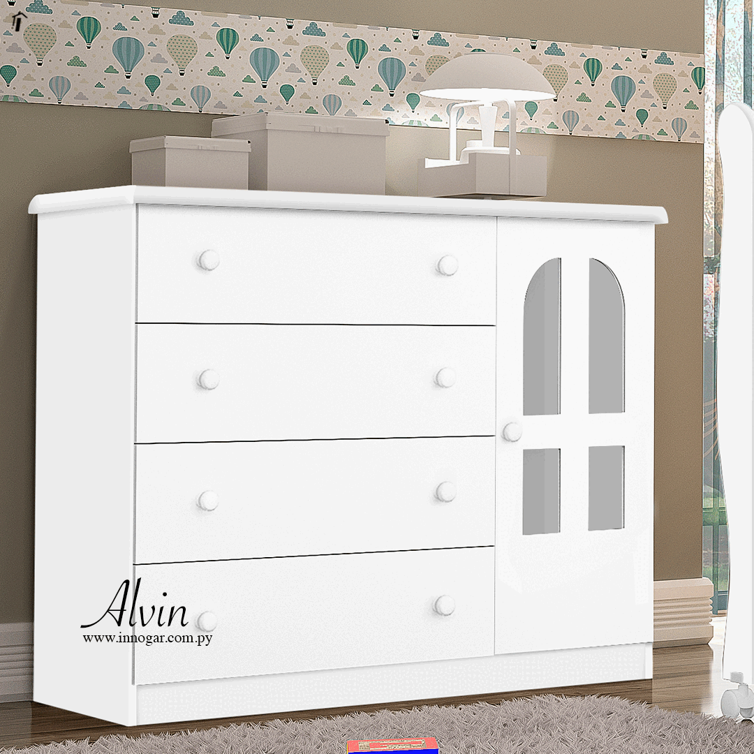 Cómoda Alvin /  Blanco