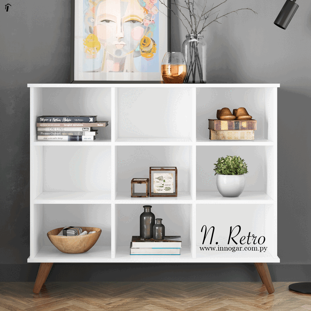 Nicho Organizador Retro / Blanco