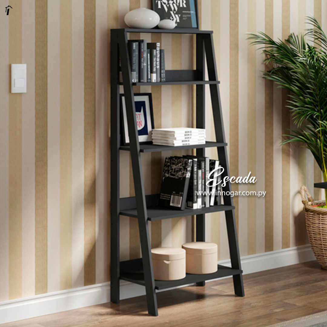Estante Escada Negro Opaco