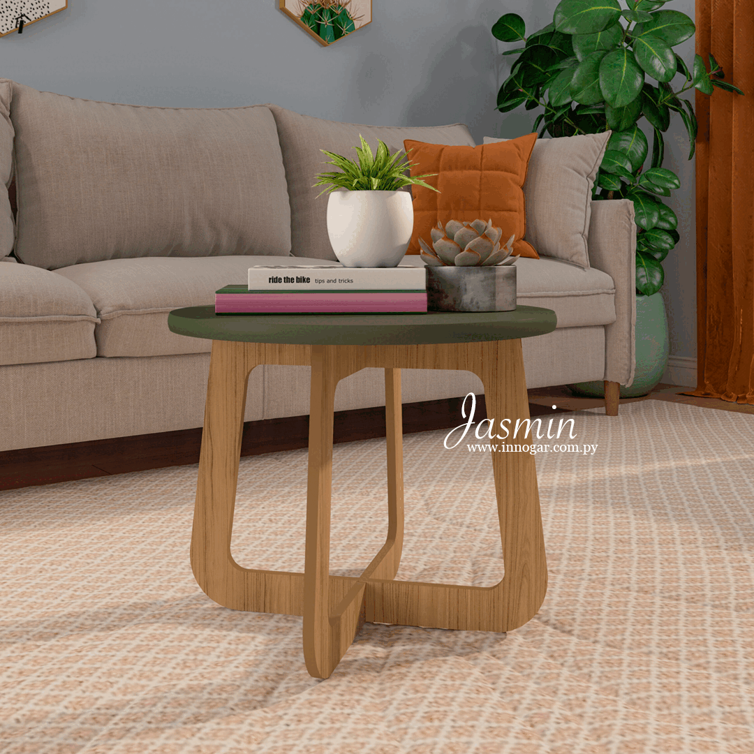 Mesa Centro Jasmin / Menta Roble