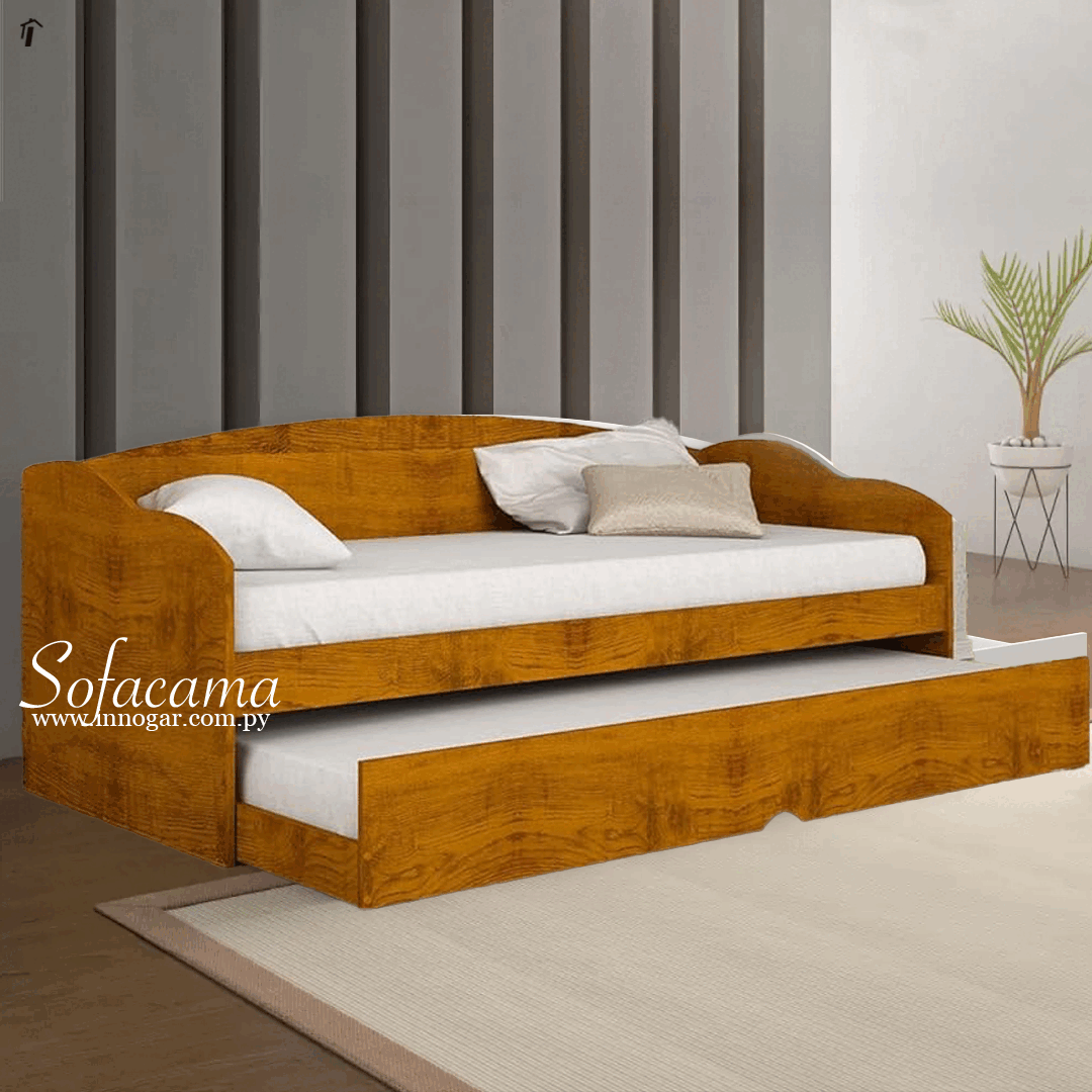 Sofa Cama / Carvalho Rustico